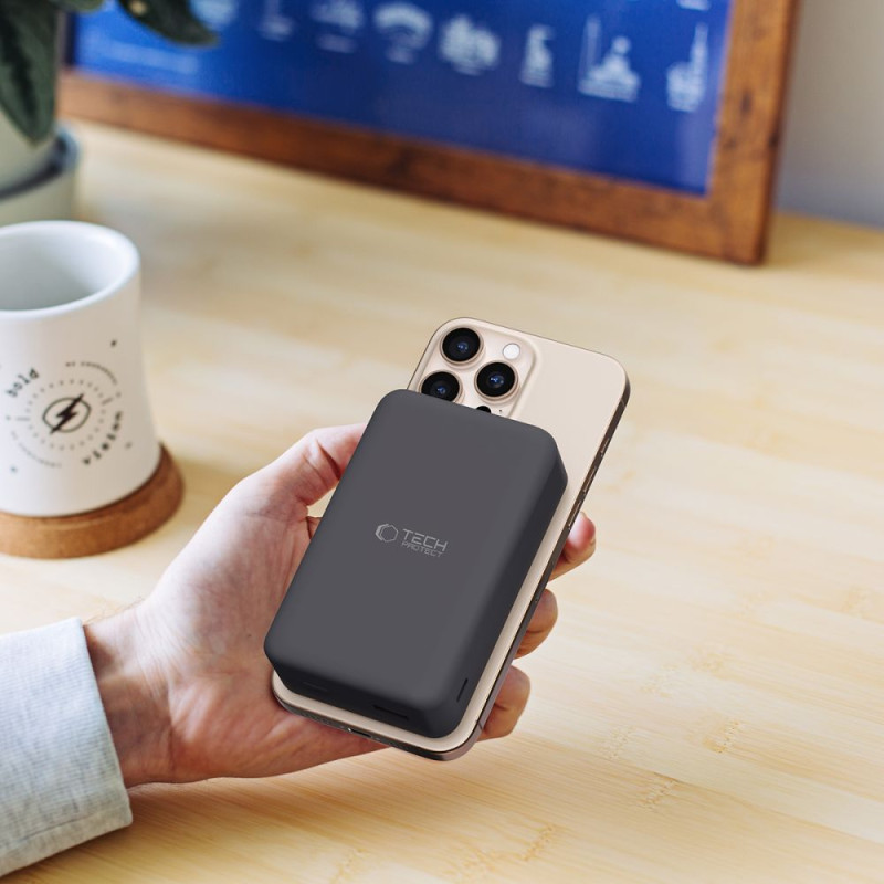 Tech-Protect PB12 Lifemag MagSafe PowerBank Μαγνητικό PowerBank Κινητού 20000 mAh - Black Tech-Protect PB12 Lifemag MagSafe PowerBank Μαγνητικό PowerBank Κινητού 20000 mAh - Black