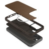 Spigen Cyrill iPhone 16 Pro Max Kajuk Mag Θήκη με Επένδυση Συνθετικού Δέρματος και MagSafe - Saddle Brown