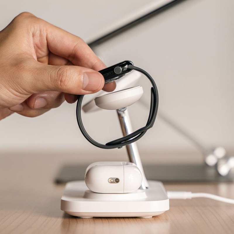 Ringke 3in1 QI2 Ασύρματος Μαγνητικός Φορτιστής MagSafe 15W - White Ringke 3in1 QI2 Ασύρματος Μαγνητικός Φορτιστής MagSafe 15W - White