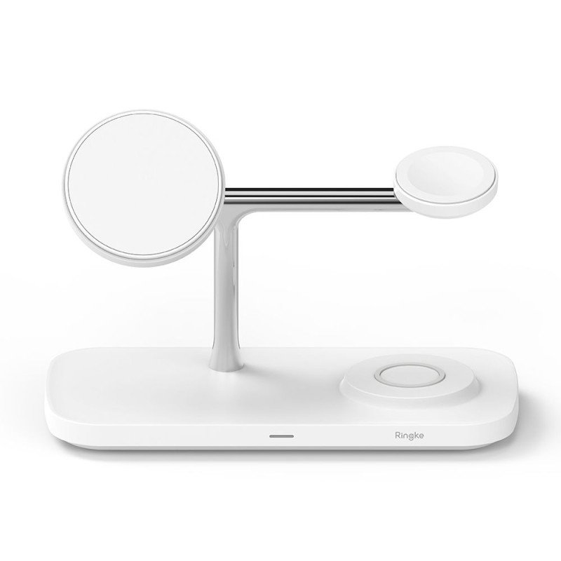 Ringke 3in1 QI2 Ασύρματος Μαγνητικός Φορτιστής MagSafe 15W - White Ringke 3in1 QI2 Ασύρματος Μαγνητικός Φορτιστής MagSafe 15W - White