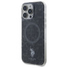 US Polo iPhone 16 Pro Max - IML Ring - MagSafe Σκληρή Θήκη με Πλαίσιο Σιλικόνης - Black - USHMP16XHOCLDPK
