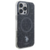 US Polo iPhone 16 Pro Max - IML Ring - MagSafe Σκληρή Θήκη με Πλαίσιο Σιλικόνης - Black - USHMP16XHOCLDPK