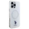 US Polo iPhone 16 Pro Max - IML Ring - MagSafe Σκληρή Θήκη με Πλαίσιο Σιλικόνης - White - USHMP16XHOCLDPW