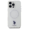 US Polo iPhone 16 Pro Max - IML Ring - MagSafe Σκληρή Θήκη με Πλαίσιο Σιλικόνης - White - USHMP16XHOCLDPW