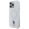 US Polo iPhone 16 Pro Max - IML Ring - MagSafe Σκληρή Θήκη με Πλαίσιο Σιλικόνης - White - USHMP16XHOCLDPW