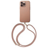 Uniq iPhone 16 Pro - Coehl Muse - Σκληρή Θήκη με Επένδυση Συνθετικού Δέρματος και Λουράκι - Dusty Nude