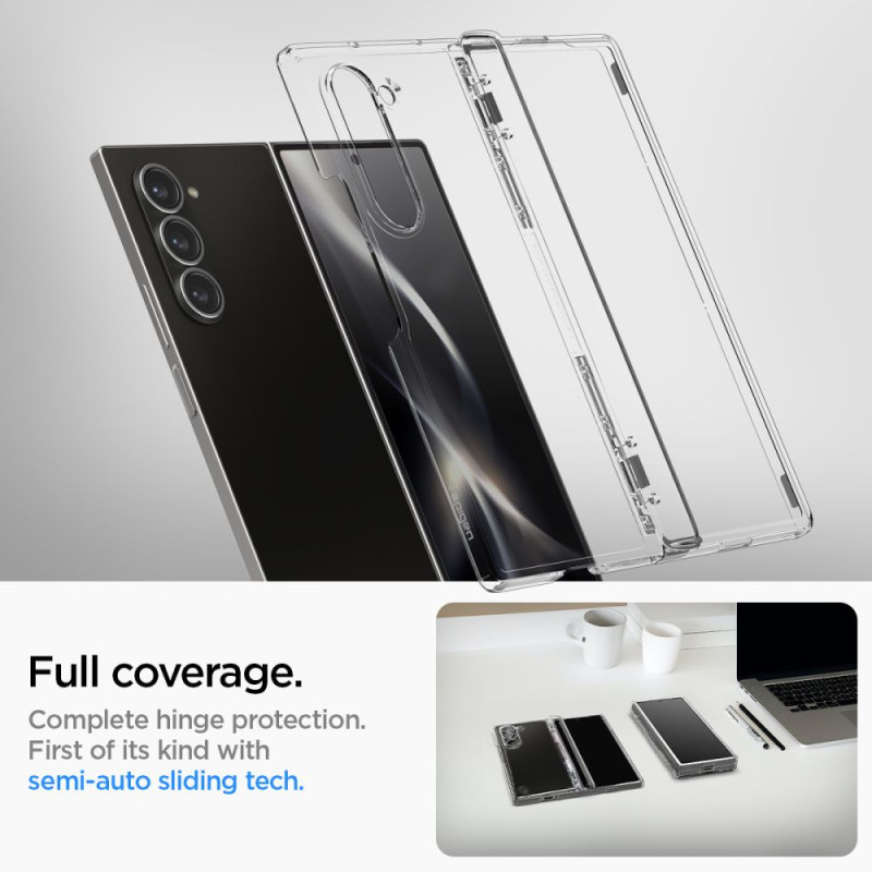 Spigen Samsung Galaxy Z Fold6 - Ultra Hybrid Pro Σκληρή Θήκη με Πλαίσιο Σιλικόνης - Crystal Clear Spigen Samsung Galaxy Z Fold6 - Ultra Hybrid Pro Σκληρή Θήκη με Πλαίσιο Σιλικόνης - Crystal Clear
