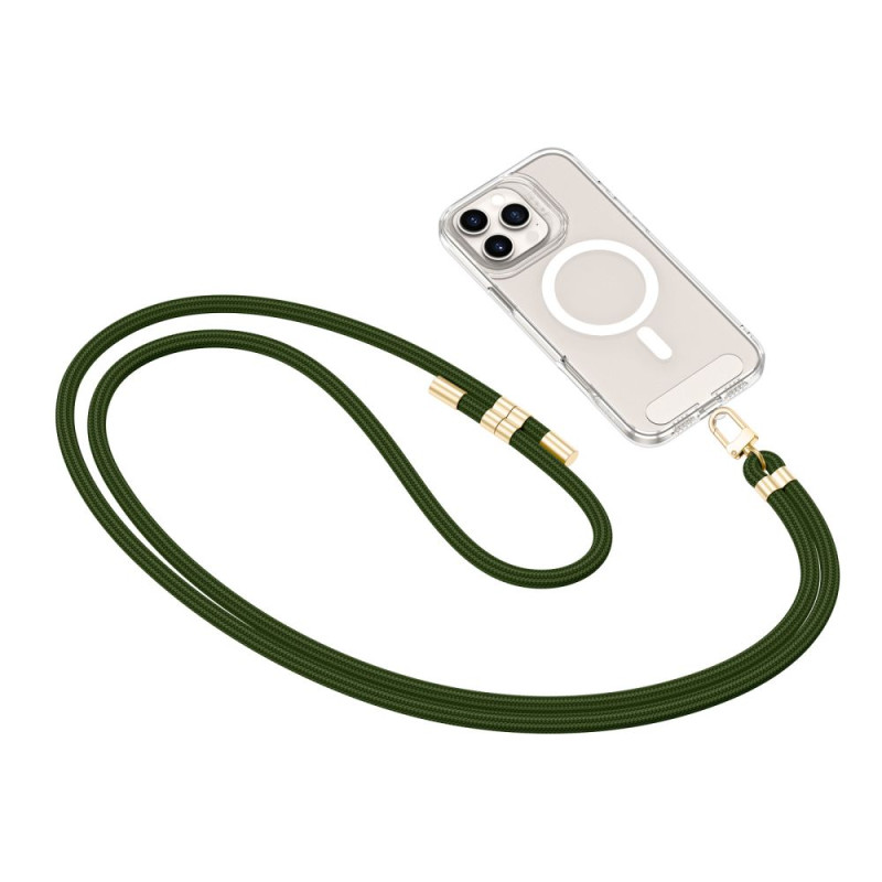 Tech-Protect C7S Rope CrossBody Strap - Universal Λουράκι για Θήκη Κινητού - Hunter Green / Gold Tech-Protect C7S Rope CrossBody Strap - Universal Λουράκι για Θήκη Κινητού - Hunter Green / Gold