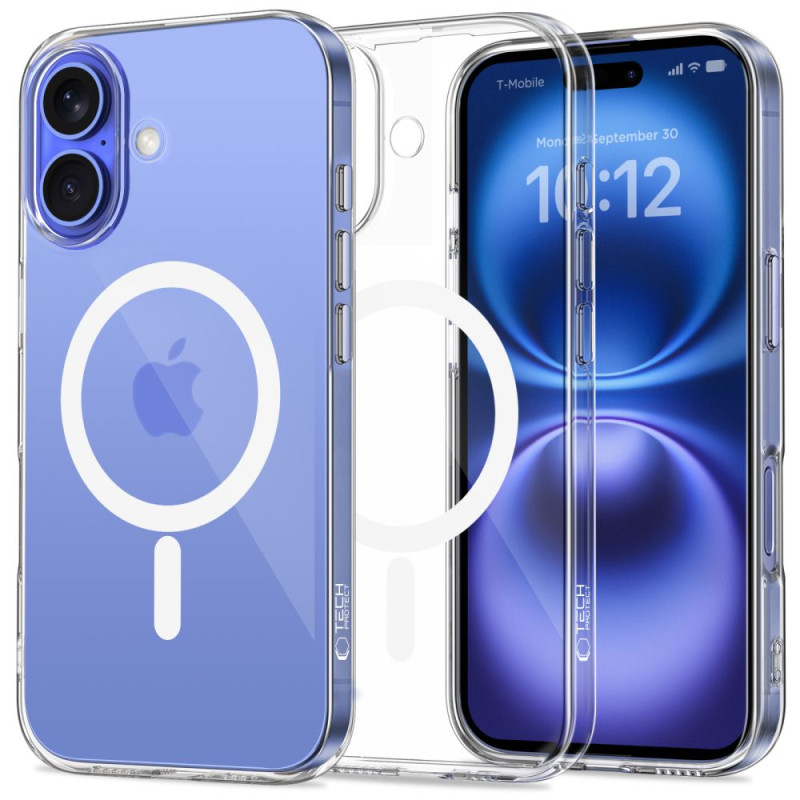Tech-Protect iPhone 16 Flexair Θήκη Σιλικόνης TPU με MagSafe - Διάφανη
