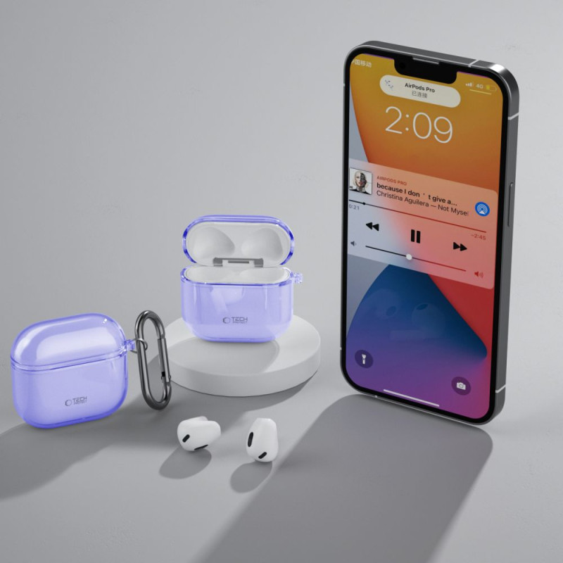 TECH-PROTECT AirPods 4 Θήκη Σιλικόνης - Flexair - Violet TECH-PROTECT AirPods 4 Θήκη Σιλικόνης - Flexair - Violet