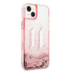 Karl Lagerfeld iPhone 14 Plus / 15 Plus - Liquid Glitter Big KL Σκληρή Θήκη με Πλαίσιο Σιλικόνης - Διάφανη / Pink - KLHCP14MLBKLCP Karl Lagerfeld iPhone 14 Plus / 15 Plus - Liquid Glitter Big KL Σκληρή Θήκη με Πλαίσιο Σιλικόνης - Διάφανη / Pink - KLHCP14MLBKLCP