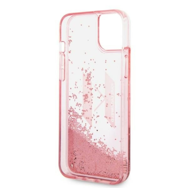 Karl Lagerfeld iPhone 14 Plus / 15 Plus - Liquid Glitter Big KL Σκληρή Θήκη με Πλαίσιο Σιλικόνης - Διάφανη / Pink - KLHCP14MLBKLCP Karl Lagerfeld iPhone 14 Plus / 15 Plus - Liquid Glitter Big KL Σκληρή Θήκη με Πλαίσιο Σιλικόνης - Διάφανη / Pink - KLHCP14MLBKLCP