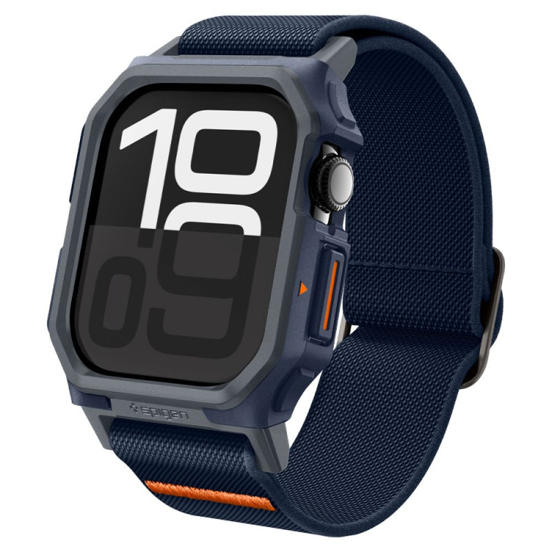 Spigen Λουράκι Apple Watch 10 - 46 mm με Θήκη Προστασίας Lite Fit Pro - Navy Blue