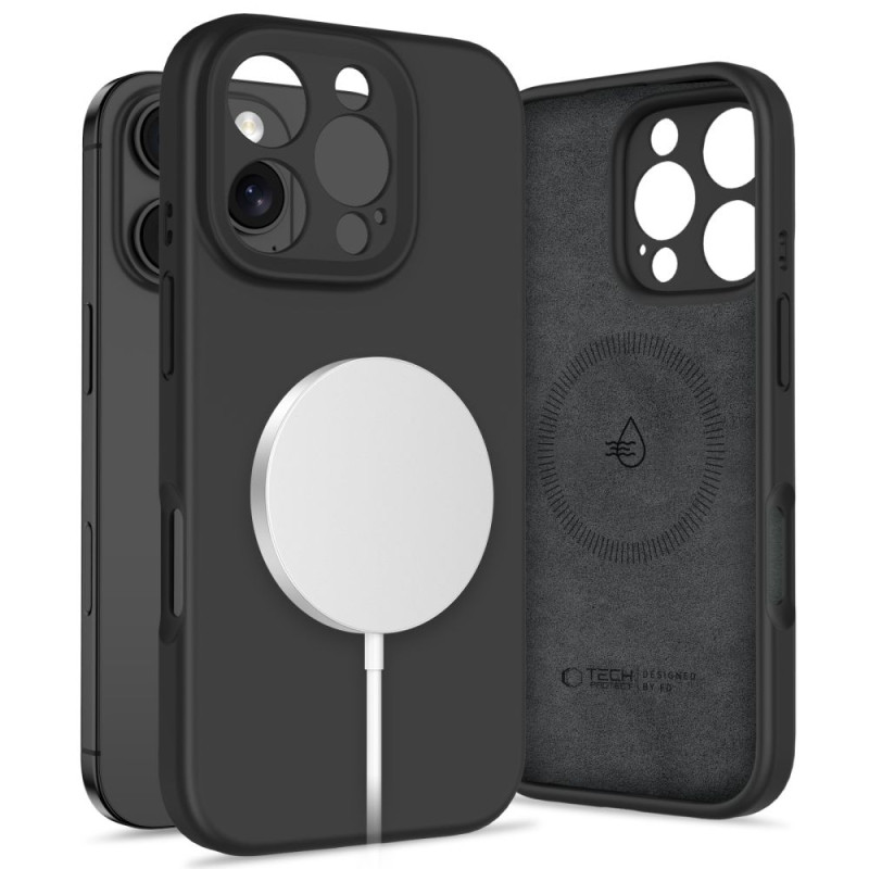 Tech-Protect iPhone 16 Pro Max Liquid Silicone - MagSafe Θήκη Σιλικόνης TPU - Black