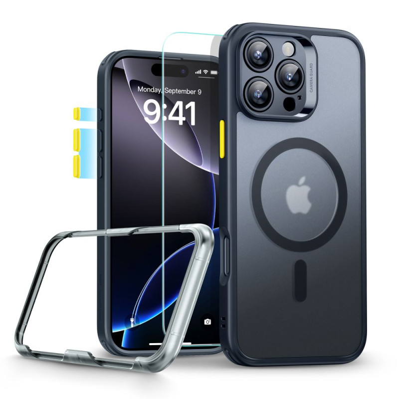 ESR iPhone 16 Pro - Classic Pro Halolock - Σετ με 1 Αντιχαρακτικό Γυαλί Οθόνης και Θήκη MagSafe - Frosted Black