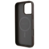 Guess iPhone 16 Pro Max - 4G Small Classic - MagSafe Θήκη με Επένδυση Συνθετικού Δέρματος - Brown - GUHMP16XP4SM4MW