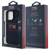 Red Bull iPhone 16 Pro Max - Silicone Horizontal Logo - MagSafe Σκληρή Θήκη με Πλαίσιο Σιλικόνης - Navy - RBHMP16X24SIHSRV
