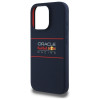 Red Bull iPhone 16 Pro Max - Silicone Horizontal Logo - MagSafe Σκληρή Θήκη με Πλαίσιο Σιλικόνης - Navy - RBHMP16X24SIHSRV