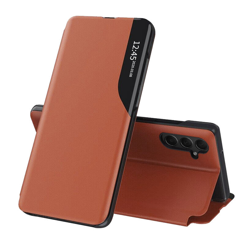 Techsuit Samsung Galaxy S25 - eFold Series - Θήκη Βιβλίο - Orange