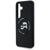 Karl Lagerfeld Samsung Galaxy S25 - Silicone Double Heads and Circle - Σκληρή Θήκη Σιλικόνης με MagSafe - Black - KLHMS25SSKCHTCK Karl Lagerfeld Samsung Galaxy S25 - Silicone Double Heads and Circle - Σκληρή Θήκη Σιλικόνης με MagSafe - Black - KLHMS25SSKCHTCK