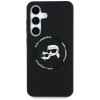 Karl Lagerfeld Samsung Galaxy S25 - Silicone Double Heads and Circle - Σκληρή Θήκη Σιλικόνης με MagSafe - Black - KLHMS25SSKCHTCK Karl Lagerfeld Samsung Galaxy S25 - Silicone Double Heads and Circle - Σκληρή Θήκη Σιλικόνης με MagSafe - Black - KLHMS25SSKCHTCK