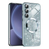 Techsuit Samsung Galaxy S25 - Luxury Glitter MagSafe - Θήκη Σιλικόνης - Light Blue