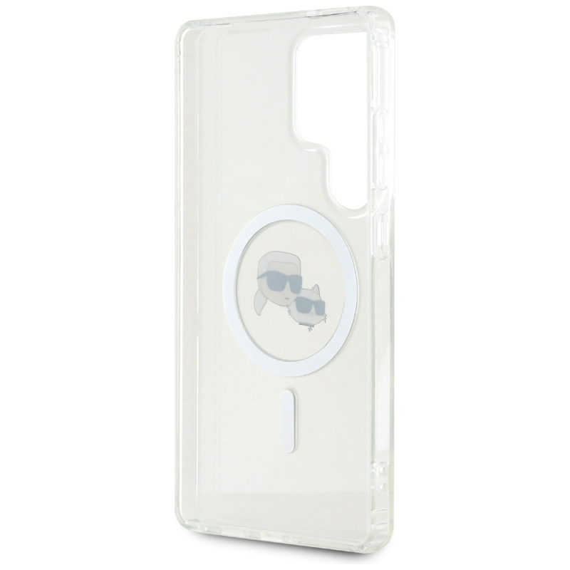 Karl Lagerfeld Samsung Galaxy S25 Ultra - Button Karl and Choupette Heads Printed Logo - MagSafe Σκληρή Θήκη με Πλαίσιο Σιλικόνης - White - KLHMS25LHLSKCH Karl Lagerfeld Samsung Galaxy S25 Ultra - Button Karl and Choupette Heads Printed Logo - MagSafe Σκληρή Θήκη με Πλαίσιο Σιλικόνης - White - KLHMS25LHLSKCH