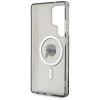 Karl Lagerfeld Samsung Galaxy S25 Ultra - Button Karl Head Printed Logo - MagSafe Σκληρή Θήκη με Πλαίσιο Σιλικόνης - Black - KLHMS25LHLSKIK