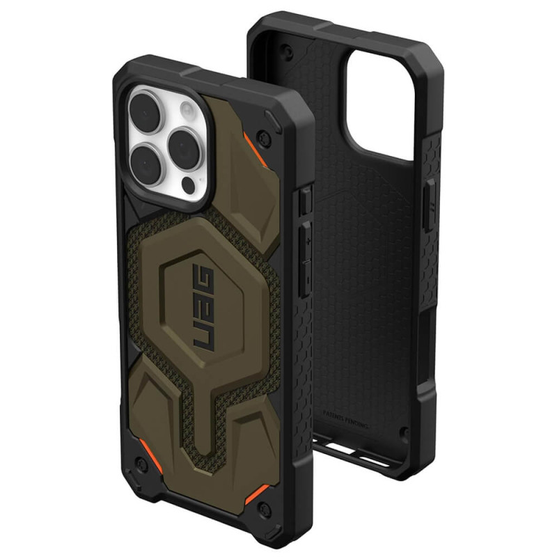 UAG iPhone 16 Pro Max Monarch Pro Kevlar Series Σκληρή Θήκη με MagSafe - Kevlar Element Green UAG iPhone 16 Pro Max Monarch Pro Kevlar Series Σκληρή Θήκη με MagSafe - Kevlar Element Green