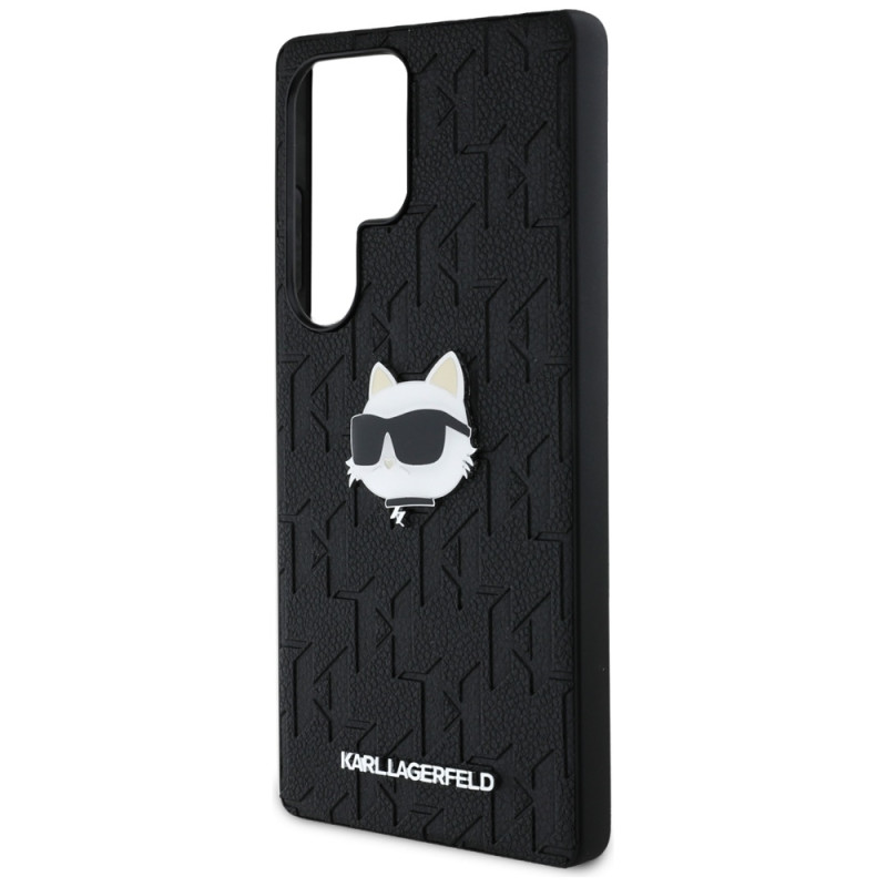 Karl Lagerfeld Samsung Galaxy S25 Ultra - Monogram Choupette Head Pin - Σκληρή Θήκη με Επένδυση Συνθετικού Δέρματος - Black - KLHCS25LPGKLCHPK Karl Lagerfeld Samsung Galaxy S25 Ultra - Monogram Choupette Head Pin - Σκληρή Θήκη με Επένδυση Συνθετικού Δέρματος - Black - KLHCS25LPGKLCHPK