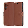 Techsuit Samsung Galaxy A26 5G - Leather Folio - Θήκη Πορτοφόλι από Δερματίνη με Stand - Brown