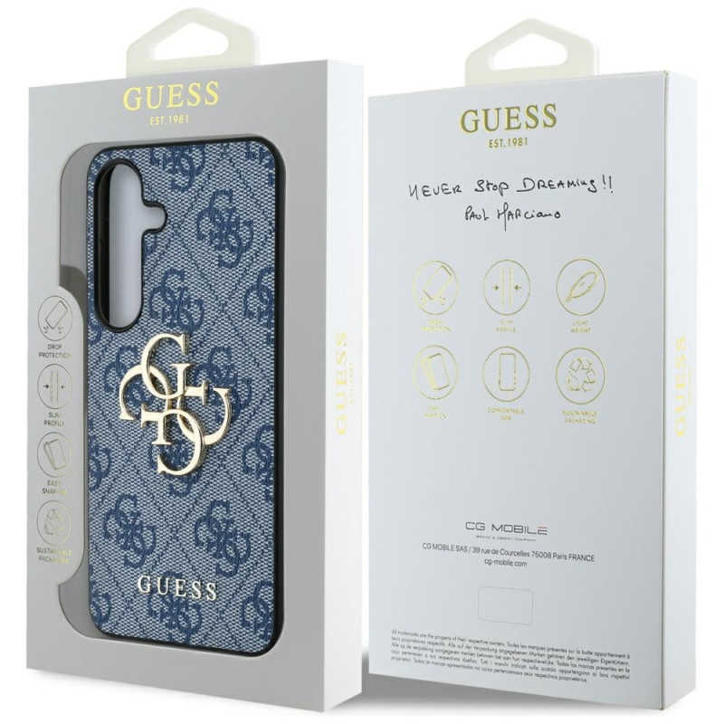 Guess Samsung Galaxy S25 - 4G Big Metal Logo - Θήκη με Επένδυση Συνθετικού Δέρματος - Blue - GUHCS25S4GMGBL Guess Samsung Galaxy S25 - 4G Big Metal Logo - Θήκη με Επένδυση Συνθετικού Δέρματος - Blue - GUHCS25S4GMGBL
