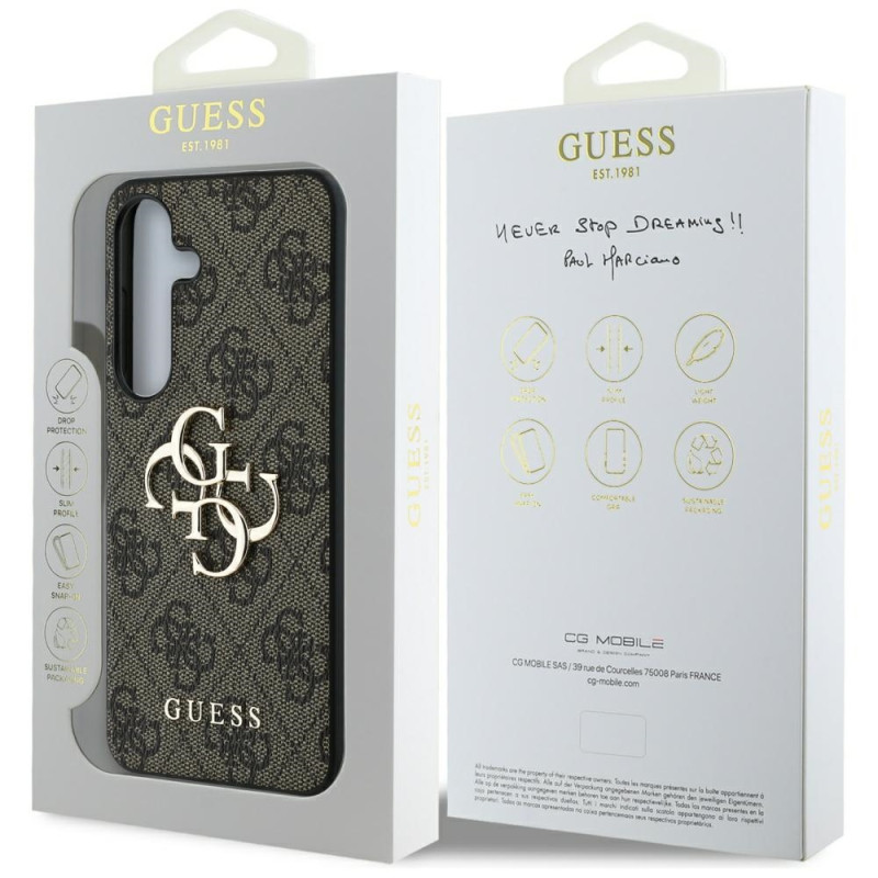 Guess Samsung Galaxy S25 Plus - 4G Big Metal Logo - Θήκη με Επένδυση Συνθετικού Δέρματος - Brown - GUHCS25M4GMGBR Guess Samsung Galaxy S25 Plus - 4G Big Metal Logo - Θήκη με Επένδυση Συνθετικού Δέρματος - Brown - GUHCS25M4GMGBR