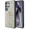 Guess Samsung Galaxy S25 Ultra - Fixed Glitter Big 4G - Σκληρή Θήκη με Πλαίσιο Σιλικόνης - Gold - GUHCS25LHG4SGD