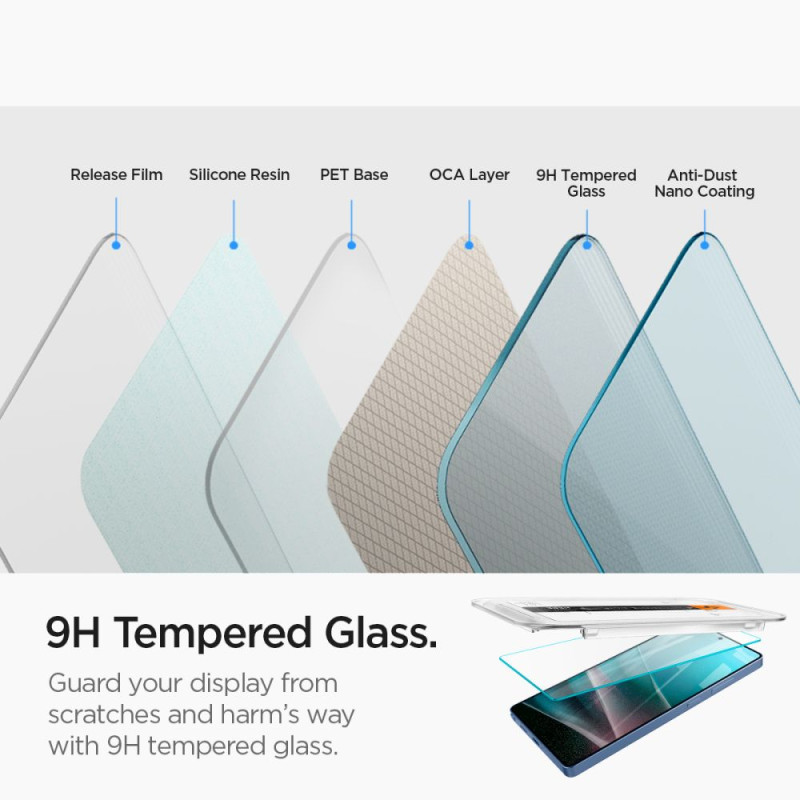 Spigen Samsung Galaxy S25 Ultra - Glas.TR EZ FIT HD 2.5D 9H - Αντιχαρακτικό Γυαλί Οθόνης - 2 Τεμάχια - Clear - AGL09082 Spigen Samsung Galaxy S25 Ultra - Glas.TR EZ FIT HD 2.5D 9H - Αντιχαρακτικό Γυαλί Οθόνης - 2 Τεμάχια - Clear - AGL09082