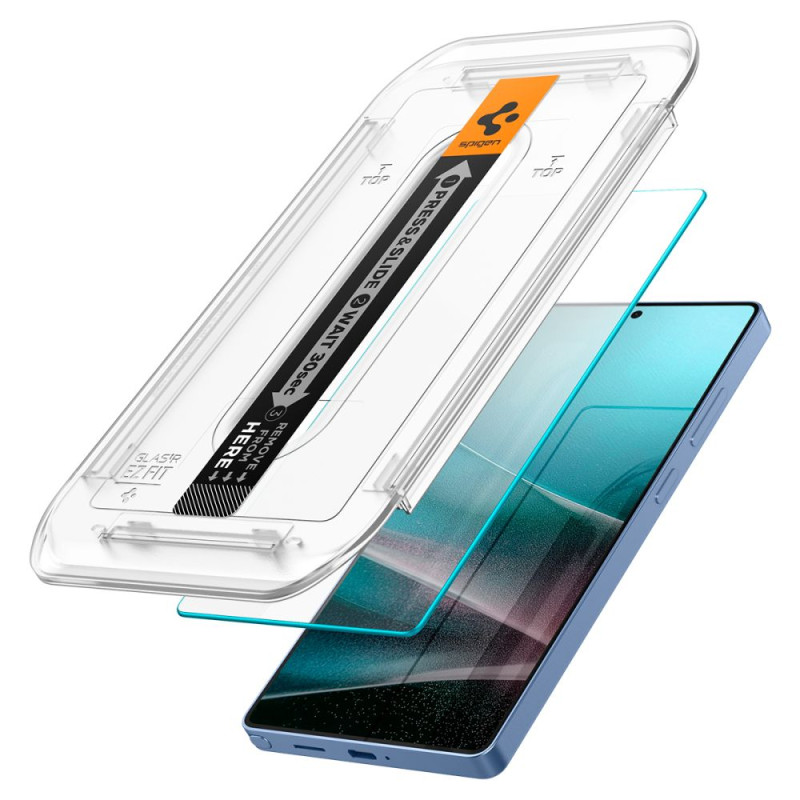 Spigen Samsung Galaxy S25 Ultra - Glas.TR EZ FIT HD 2.5D 9H - Αντιχαρακτικό Γυαλί Οθόνης - 2 Τεμάχια - Clear - AGL09082 Spigen Samsung Galaxy S25 Ultra - Glas.TR EZ FIT HD 2.5D 9H - Αντιχαρακτικό Γυαλί Οθόνης - 2 Τεμάχια - Clear - AGL09082