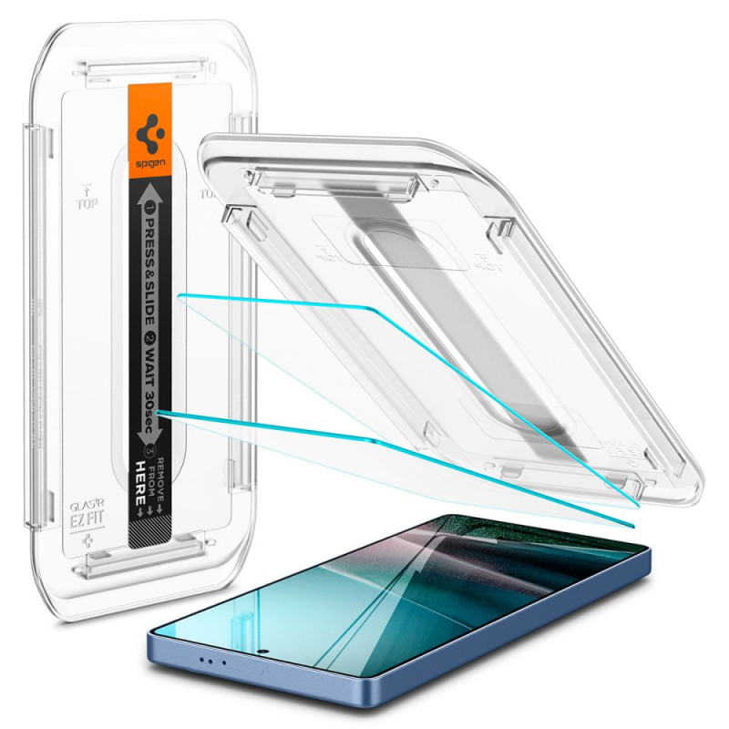 Spigen Samsung Galaxy S25 Ultra - Glas.TR EZ FIT HD 2.5D 9H - Αντιχαρακτικό Γυαλί Οθόνης - 2 Τεμάχια - Clear - AGL09082 Spigen Samsung Galaxy S25 Ultra - Glas.TR EZ FIT HD 2.5D 9H - Αντιχαρακτικό Γυαλί Οθόνης - 2 Τεμάχια - Clear - AGL09082