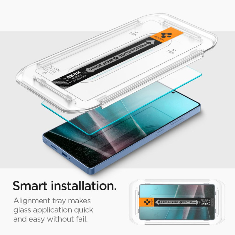Spigen Samsung Galaxy S25 Ultra - Glas.TR EZ FIT HD 2.5D 9H - Αντιχαρακτικό Γυαλί Οθόνης - 2 Τεμάχια - Clear - AGL09082 Spigen Samsung Galaxy S25 Ultra - Glas.TR EZ FIT HD 2.5D 9H - Αντιχαρακτικό Γυαλί Οθόνης - 2 Τεμάχια - Clear - AGL09082