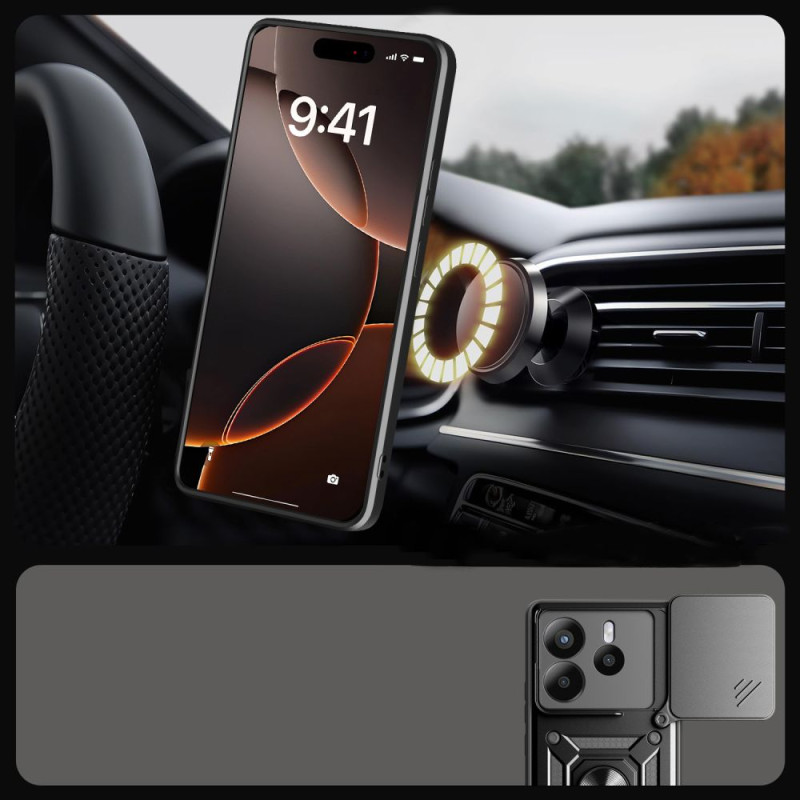 Tech-Protect Xiaomi Redmi Note 14 5G Camshield Pro Σκληρή Θήκη με Πλαίσιο Σιλικόνης και Δαχτυλίδι Συγκράτησης - Black Tech-Protect Xiaomi Redmi Note 14 5G Camshield Pro Σκληρή Θήκη με Πλαίσιο Σιλικόνης και Δαχτυλίδι Συγκράτησης - Black