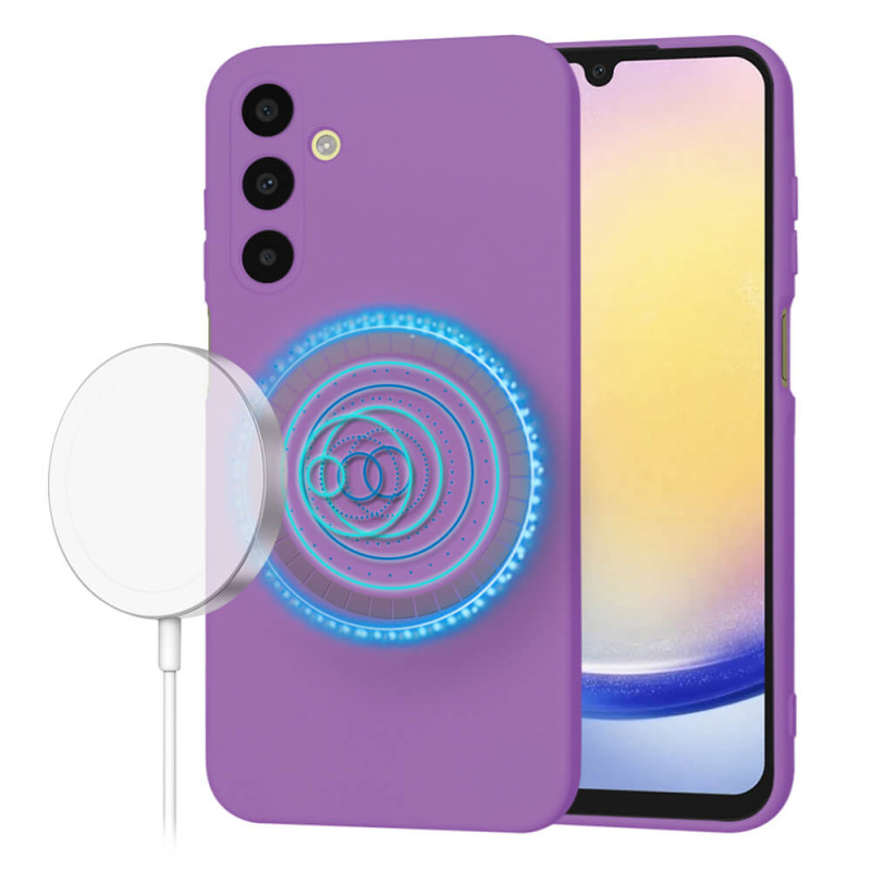 Techsuit Samsung Galaxy A25 5G SoftFlex MagSafe Θήκη Σιλικόνης - Purple