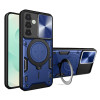 Techsuit Samsung Galaxy S25 Plus - CamGuard Pro - Σκληρή Θήκη με Προστασία Καμερών και Δαχτυλίδι Συγκράτησης - Blue