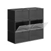 SONGMICS Σετ με 6 Κουτιά Αποθήκευσης Υποδημάτων - Black - LSP06CB SONGMICS Σετ με 6 Κουτιά Αποθήκευσης Υποδημάτων - Black - LSP06CB