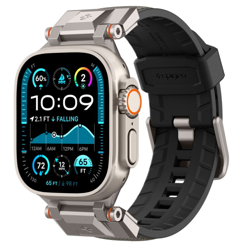 Spigen Λουράκι Apple Watch 4 / 5 / 6 / 7 / 8 / 9 / 10 / SE / ULTRA 1 / ULTRA 2 - 44 / 45 / 46 / 49 mm DuraPro Armor - Grey