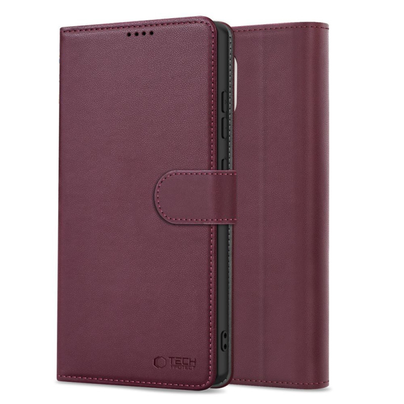 Tech-Protect Samsung Galaxy A16 4G / A16 5G Θήκη Πορτοφόλι Stand από Δερματίνη - Mulberry Tech-Protect Samsung Galaxy A16 4G / A16 5G Θήκη Πορτοφόλι Stand από Δερματίνη - Mulberry