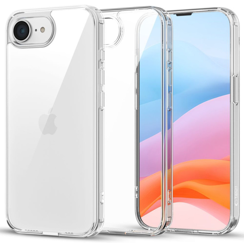 Tech-Protect iPhone 16e Flexair Hybrid Σκληρή Θήκη με Πλαίσιο Σιλικόνης - Διάφανη