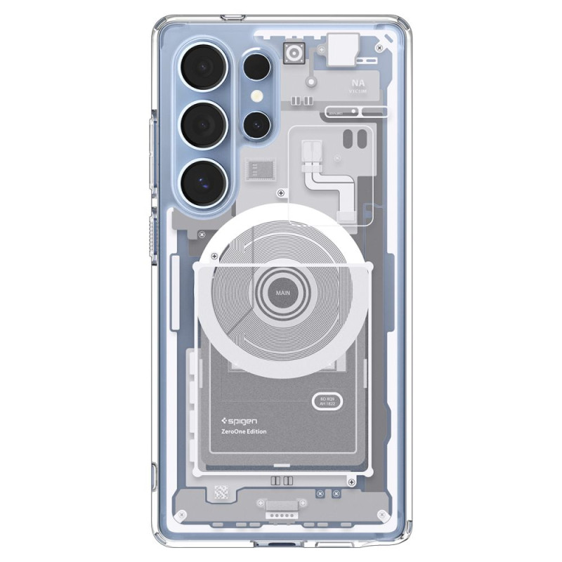 Spigen Samsung Galaxy S25 Ultra Ultra Hybrid Mag Σκληρή Θήκη με Πλαίσιο Σιλικόνης Και MagSafe - Zero One White Spigen Samsung Galaxy S25 Ultra Ultra Hybrid Mag Σκληρή Θήκη με Πλαίσιο Σιλικόνης Και MagSafe - Zero One White