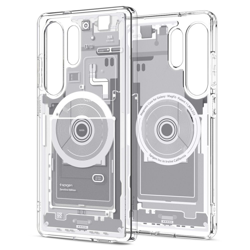 Spigen Samsung Galaxy S25 Ultra Ultra Hybrid Mag Σκληρή Θήκη με Πλαίσιο Σιλικόνης Και MagSafe - Zero One White Spigen Samsung Galaxy S25 Ultra Ultra Hybrid Mag Σκληρή Θήκη με Πλαίσιο Σιλικόνης Και MagSafe - Zero One White