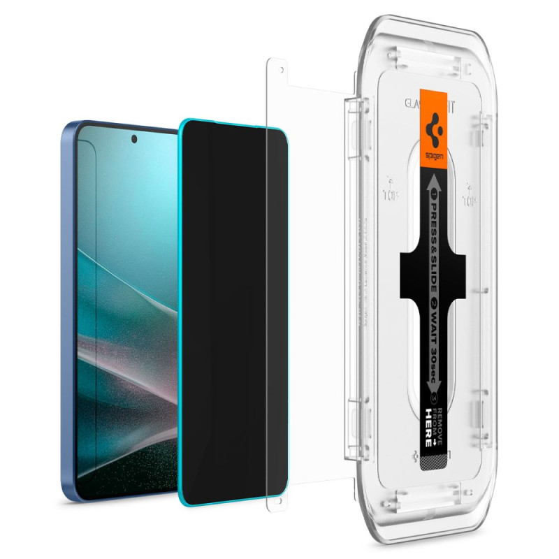 Spigen Samsung Galaxy S24 Plus / S25 Plus Glas.TR Privacy EZ Fit 2.5D 9H Αντιχαρακτικό Γυαλί Οθόνης - 2 Τεμάχια - Clear / Black - AGL09307 Spigen Samsung Galaxy S24 Plus / S25 Plus Glas.TR Privacy EZ Fit 2.5D 9H Αντιχαρακτικό Γυαλί Οθόνης - 2 Τεμάχια - Clear / Black - AGL09307