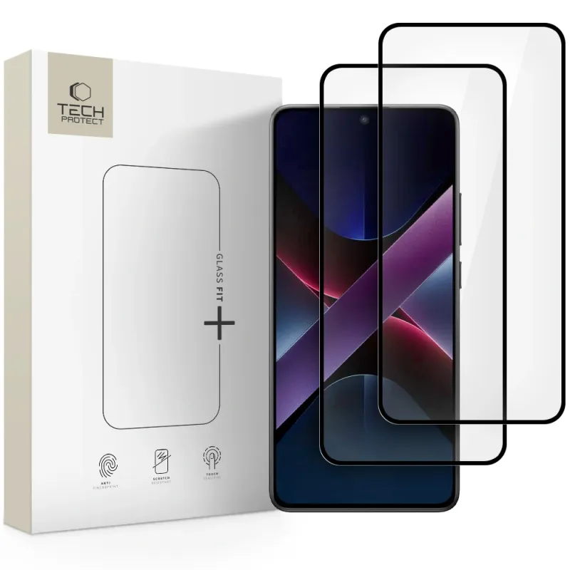 Tech-Protect Xiaomi Poco X7 Pro 5G - Glass Fit+ 9H 0.3mm Tempered Glass Αντιχαρακτικό Γυαλί Οθόνης - 2 Τεμάχια - Διάφανα Tech-Protect Xiaomi Poco X7 Pro 5G - Glass Fit+ 9H 0.3mm Tempered Glass Αντιχαρακτικό Γυαλί Οθόνης - 2 Τεμάχια - Διάφανα