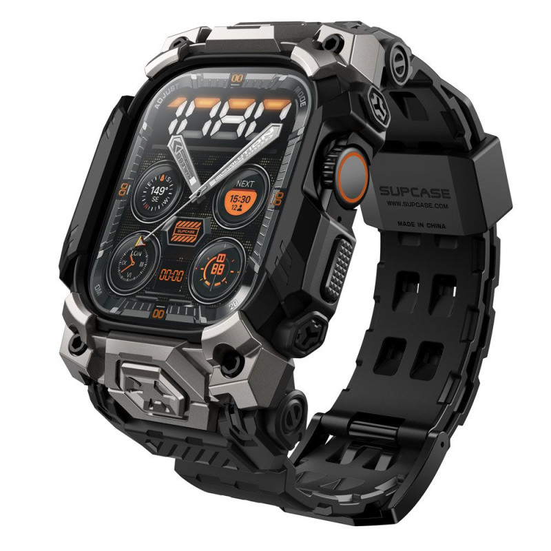 Supcase Λουράκι Apple Watch Ultra / Ultra 2 - 49MM Unicorn Beetle Ore Λουράκι με Θήκη Προστασίας - Black